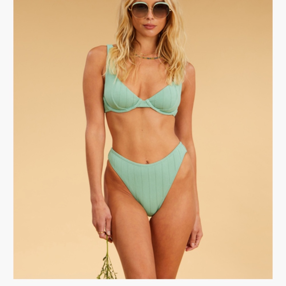 Billabong x Salty Blonde Sunset Rib Havana Bikini Bottoms